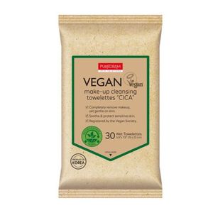 Purederm Vegan Cica Make-up Cleansing Towelettes